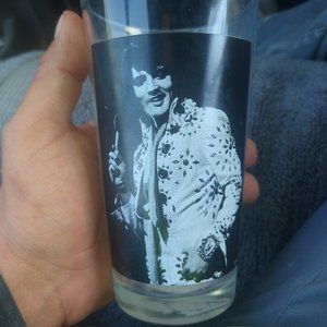 Elvis Presley Glass Cup